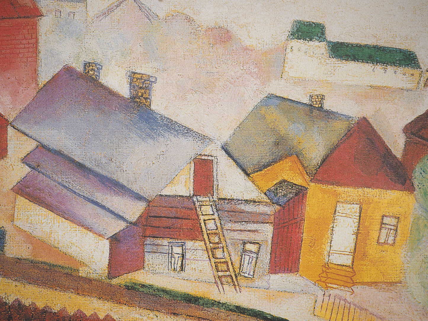 Marc CHAGALL : Au dessus de la ville - Affiche originale signée