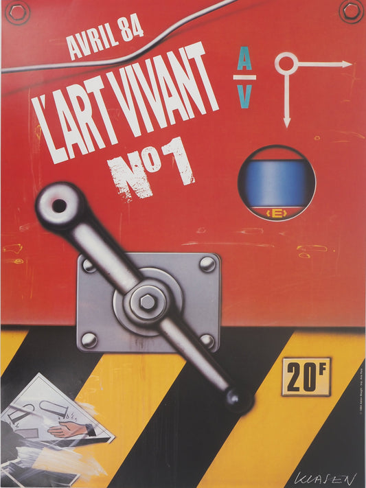 Peter KLASEN : L'Art vivant - Affiche originale