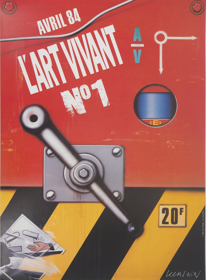 Peter KLASEN : L'Art vivant - Affiche originale