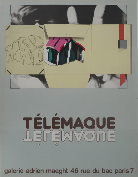 Hervé TELEMAQUE : V comme ... - Affiche originale