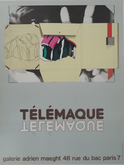 Hervé TELEMAQUE : V comme ... - Affiche originale