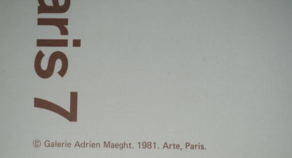 Hervé TELEMAQUE : V comme ... - Affiche originale