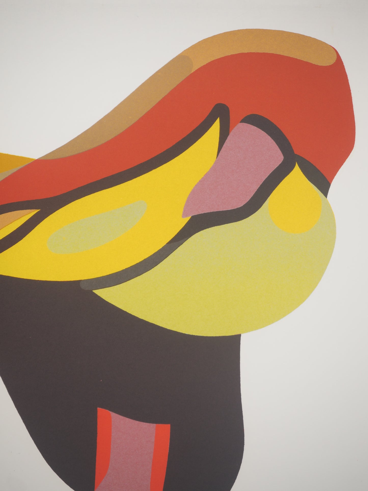 Hervé TELEMAQUE : En selle - Lithographie originale