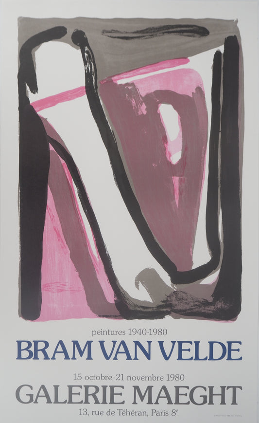 Bram VAN VELDE : Expo 1980 - Lithographie originale