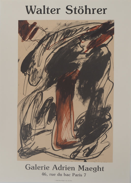 Walter STÖHRER : Exposition 1984 - Affiche originale