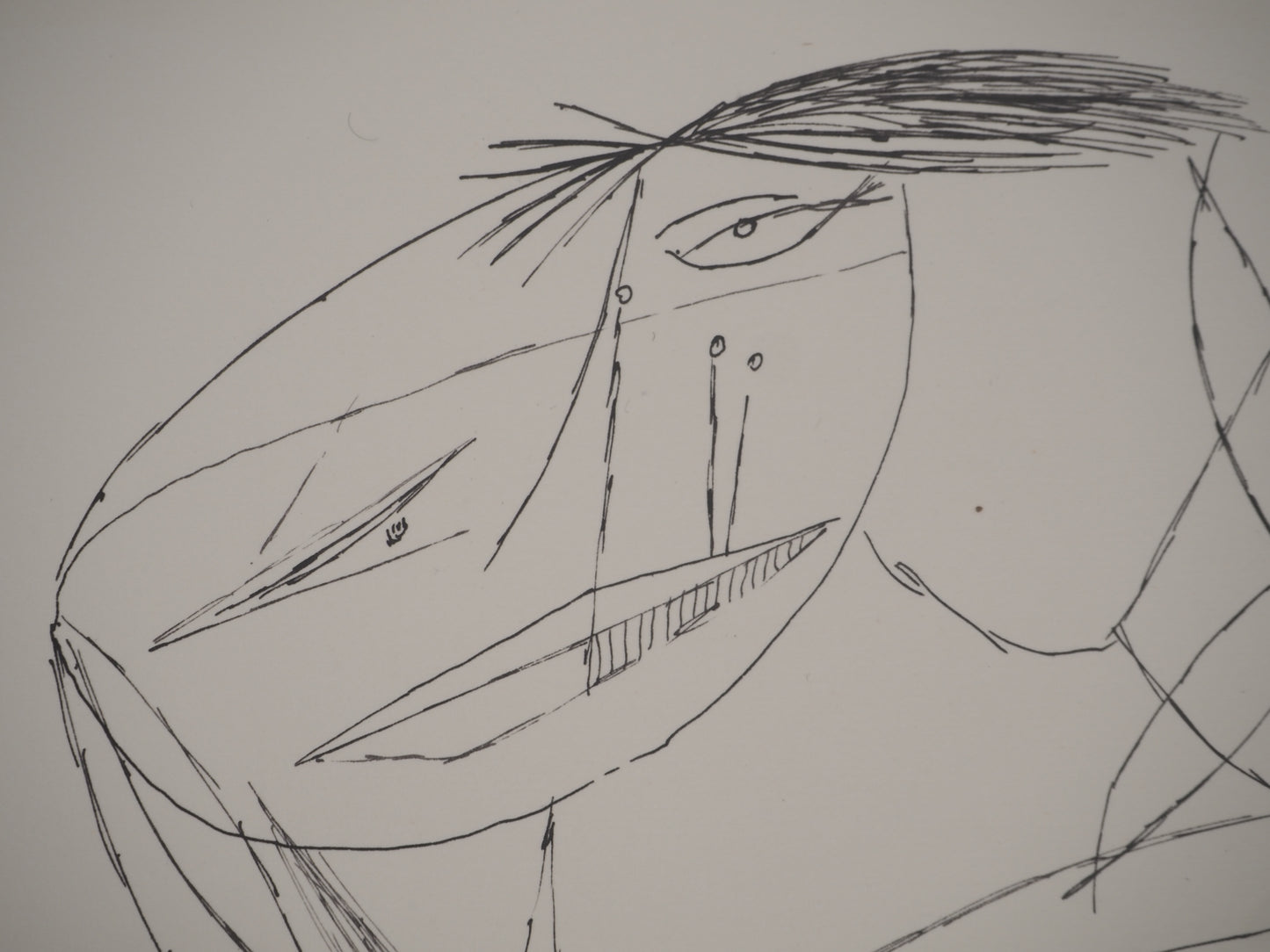 Guillaume CORNEILLE : Femme nue - Lithographie signée