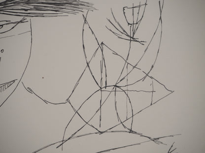 Guillaume CORNEILLE : Femme nue - Lithographie signée
