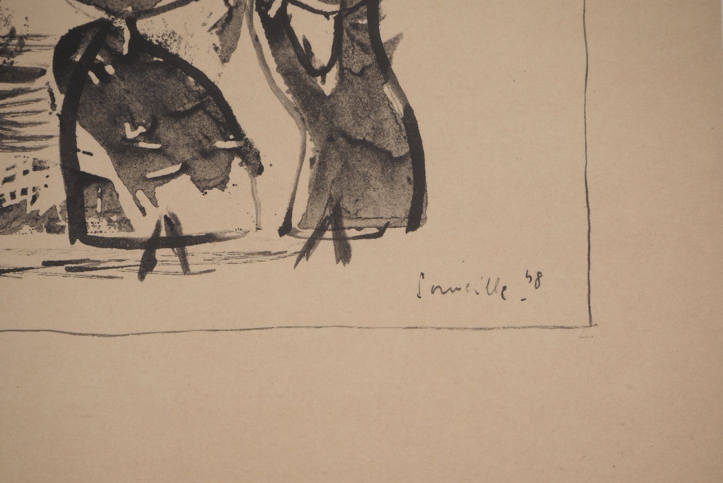 Guillaume CORNEILLE : Les terrils - Lithographie signée