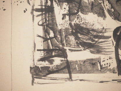 Guillaume CORNEILLE : Les terrils - Lithographie signée