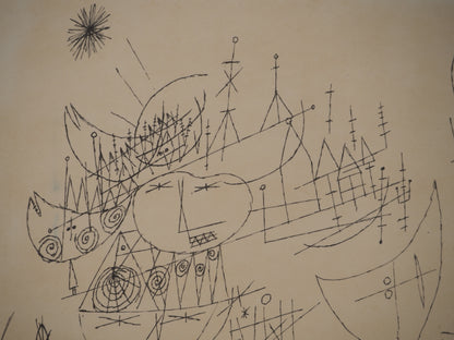 Guillaume CORNEILLE : La fête au port - Lithographie signée