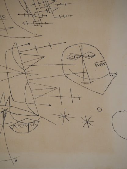 Guillaume CORNEILLE : La fête au port - Lithographie signée
