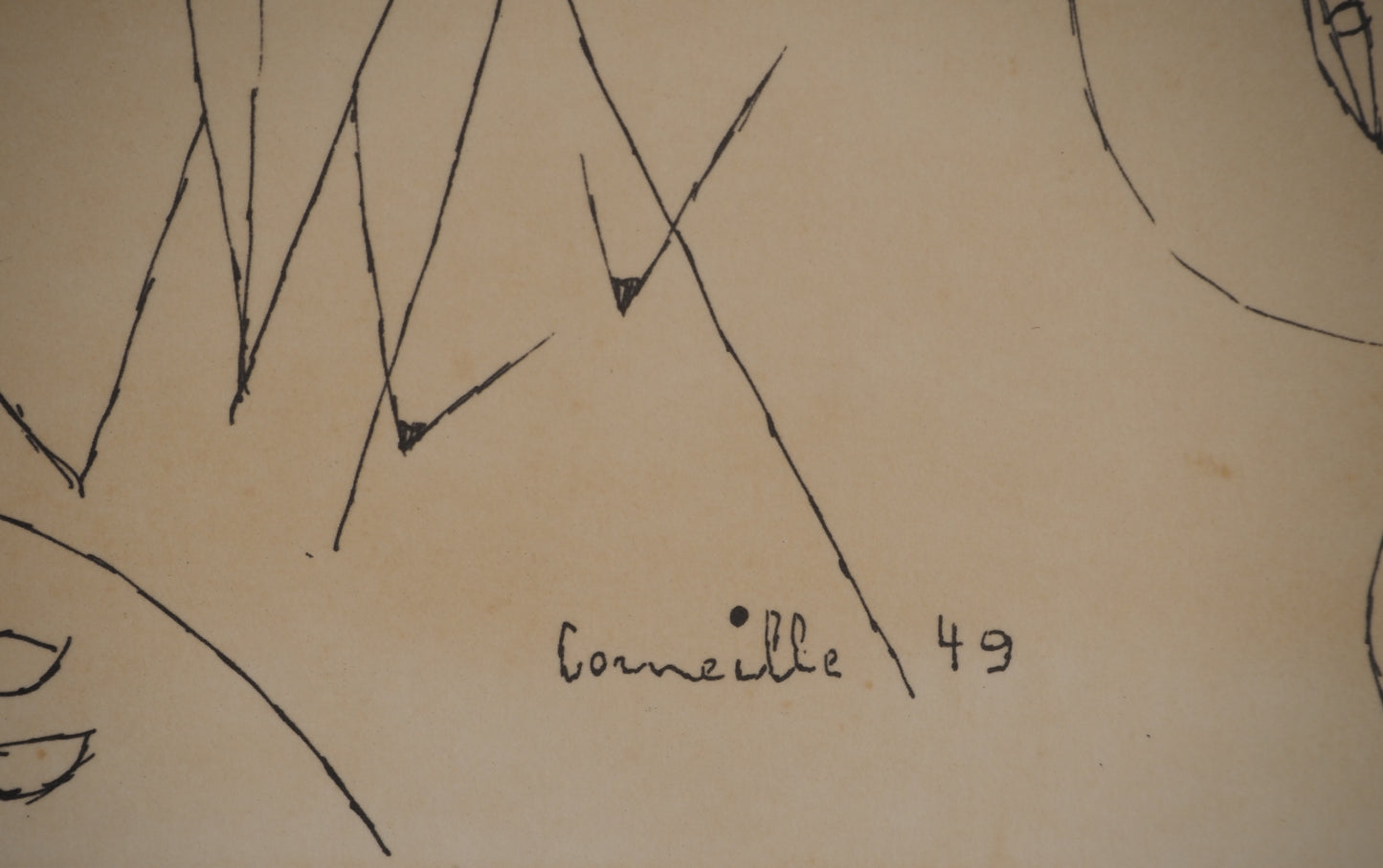 Guillaume CORNEILLE : La fête au port - Lithographie signée