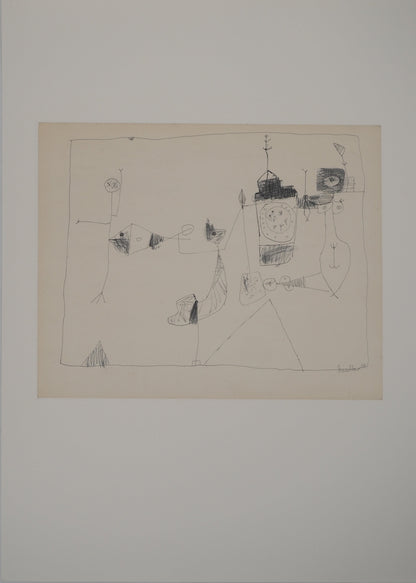 Guillaume CORNEILLE : La ville en joie - Lithographie signée