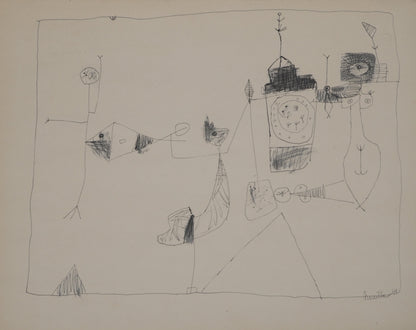 Guillaume CORNEILLE : La ville en joie - Lithographie signée