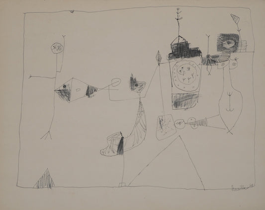 Guillaume CORNEILLE : La ville en joie - Lithographie signée