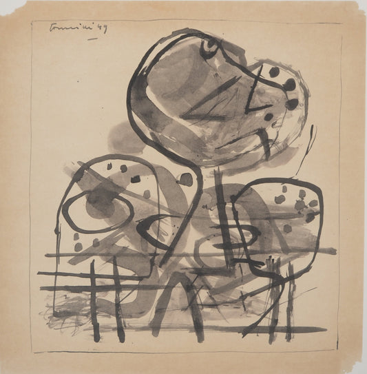 Guillaume CORNEILLE : Le cavalier - Lithographie signée