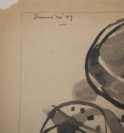 Guillaume CORNEILLE : Le cavalier - Lithographie signée