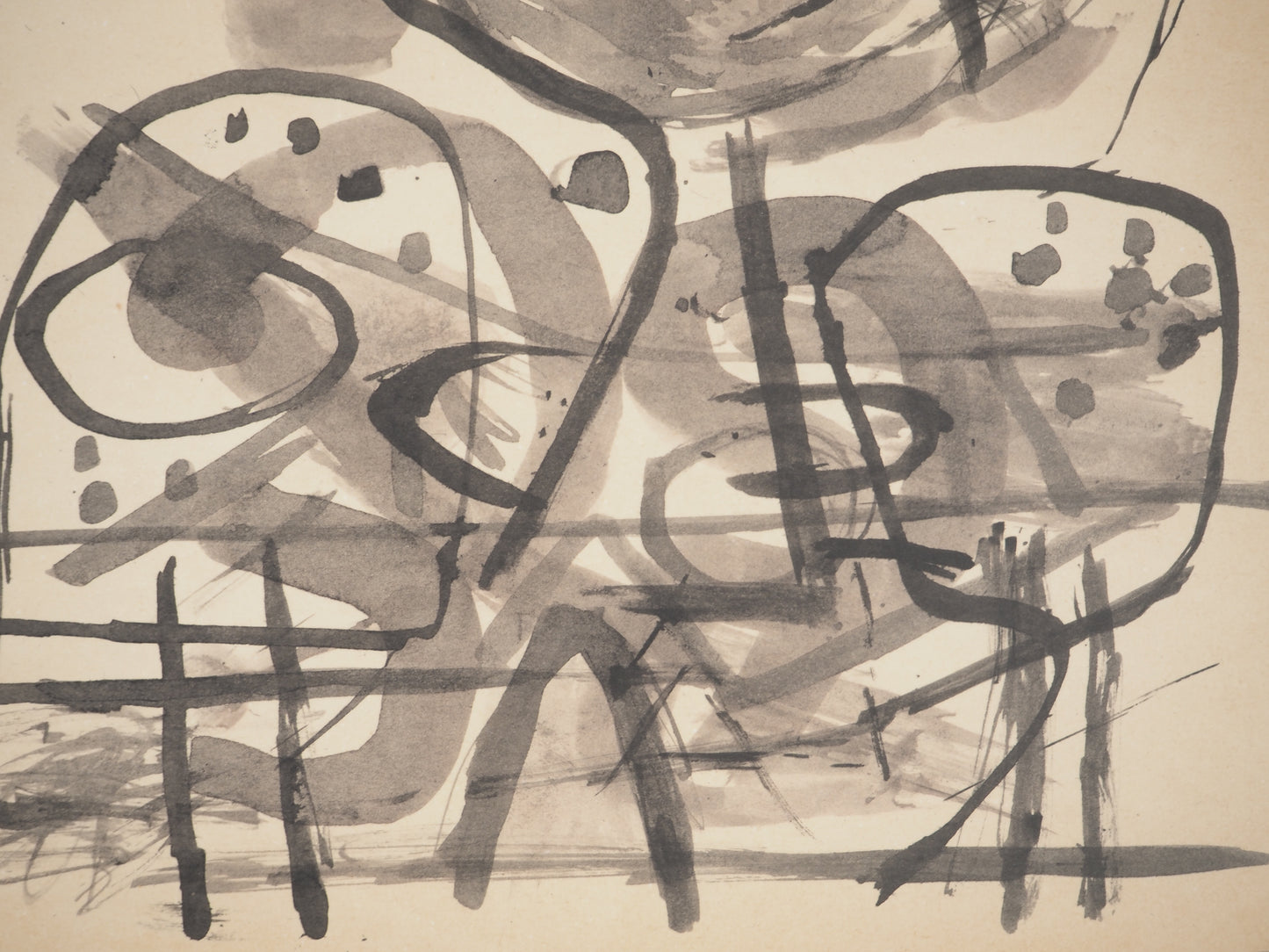 Guillaume CORNEILLE : Le cavalier - Lithographie signée