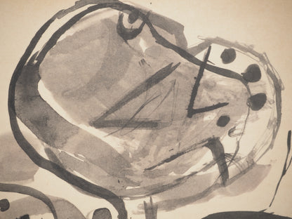 Guillaume CORNEILLE : Le cavalier - Lithographie signée