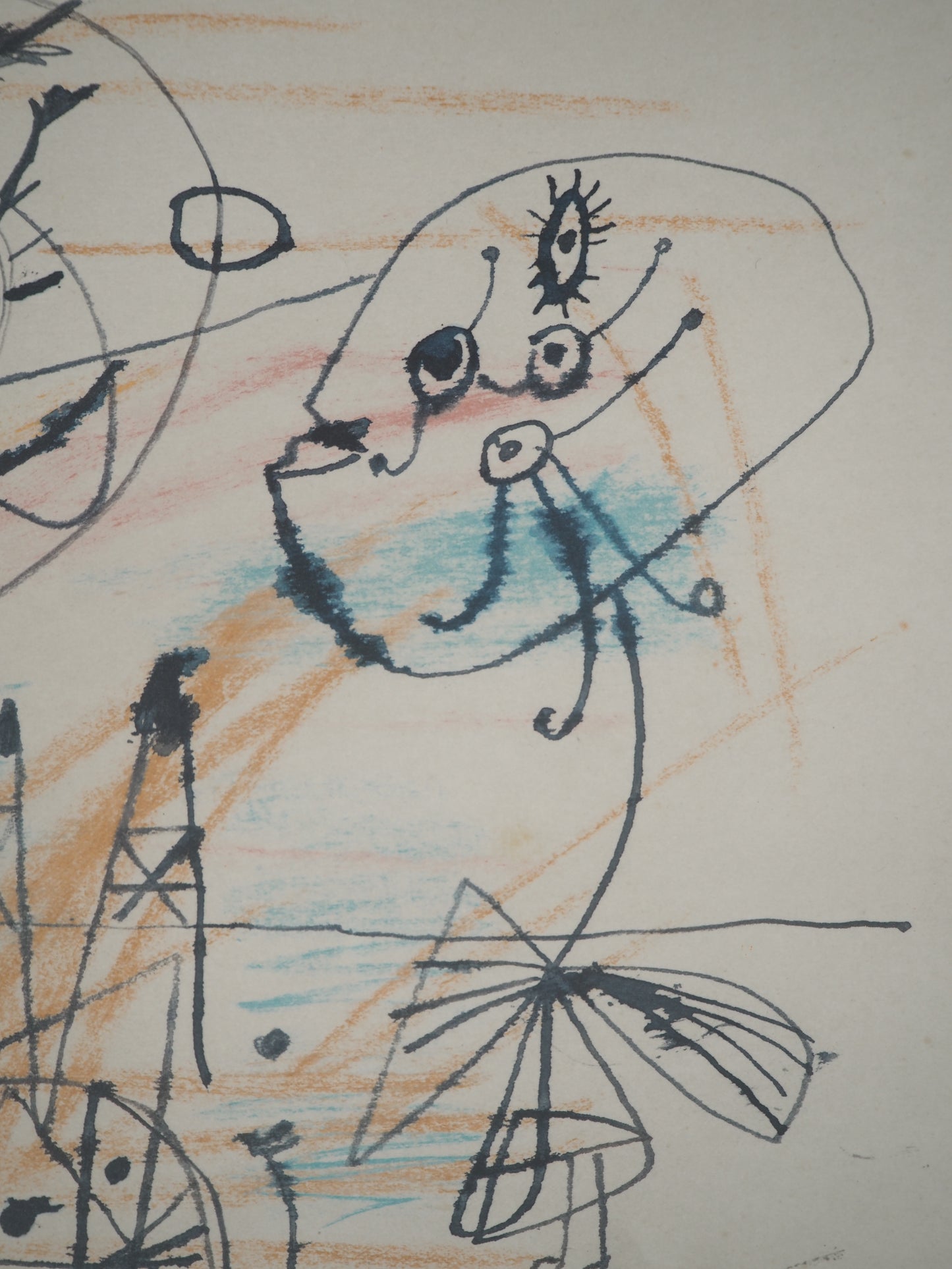 Guillaume CORNEILLE : Aérienne comme un papillon - Lithographie signée