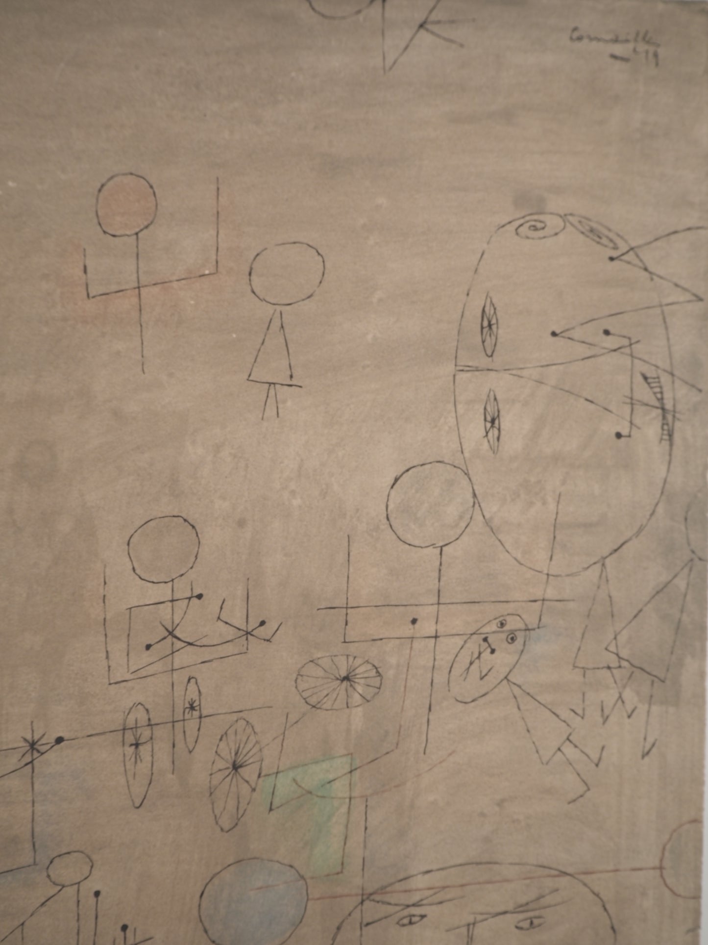 Guillaume CORNEILLE : Le spectacle nocture au cirque - Lithographie signée