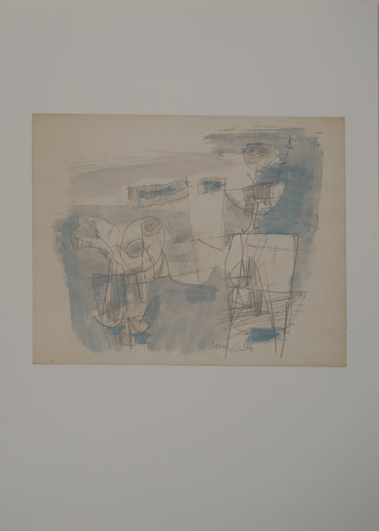 Guillaume CORNEILLE : La rentrée du marin - Lithographie signée