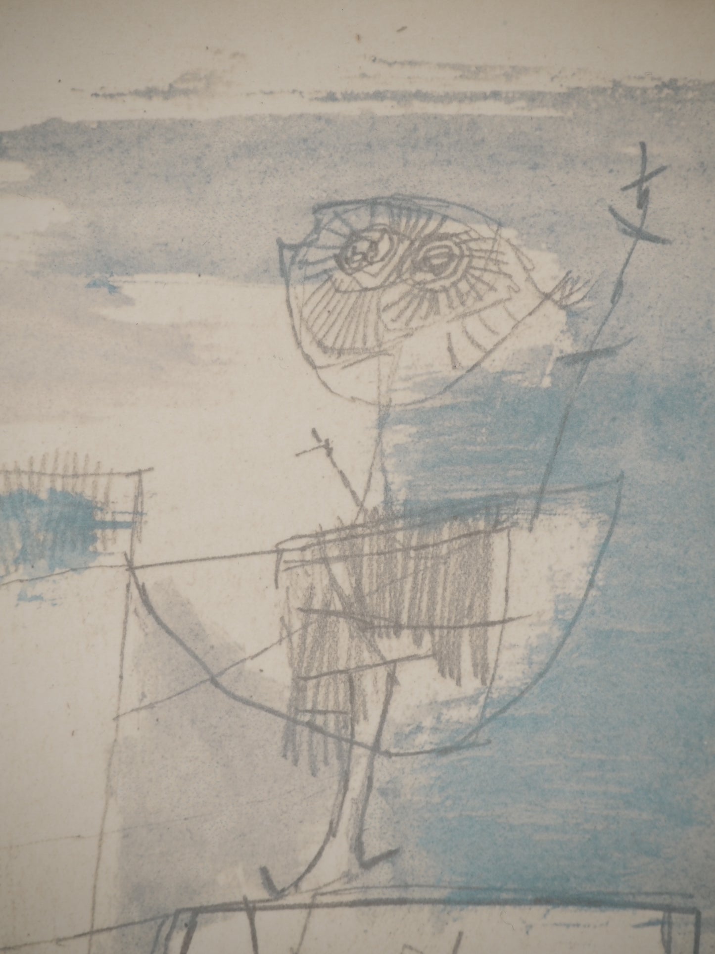 Guillaume CORNEILLE : La rentrée du marin - Lithographie signée