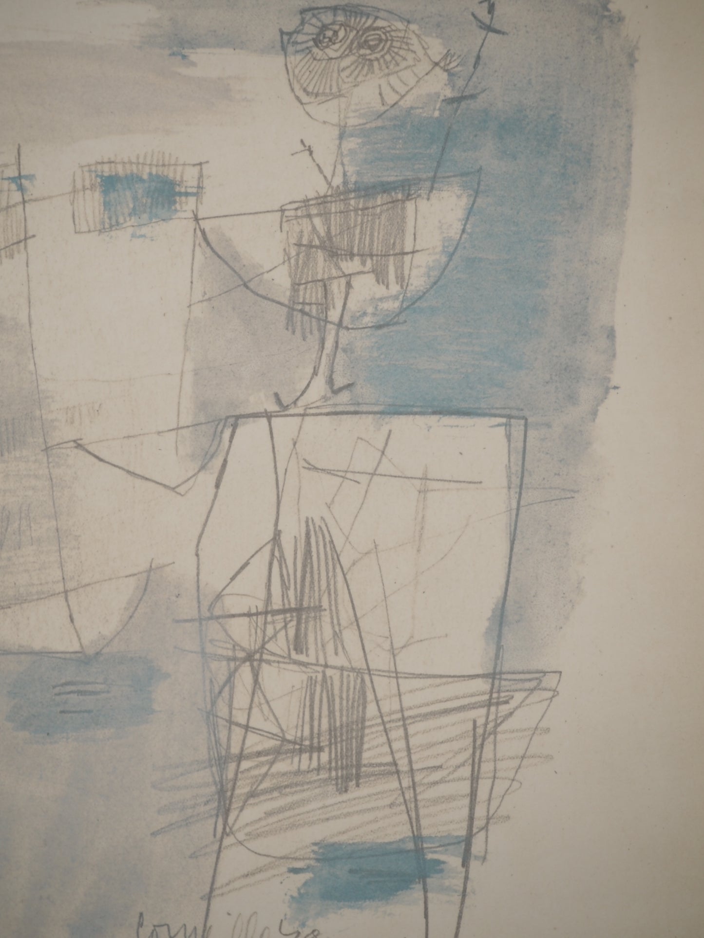 Guillaume CORNEILLE : La rentrée du marin - Lithographie signée