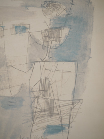 Guillaume CORNEILLE : La rentrée du marin - Lithographie signée