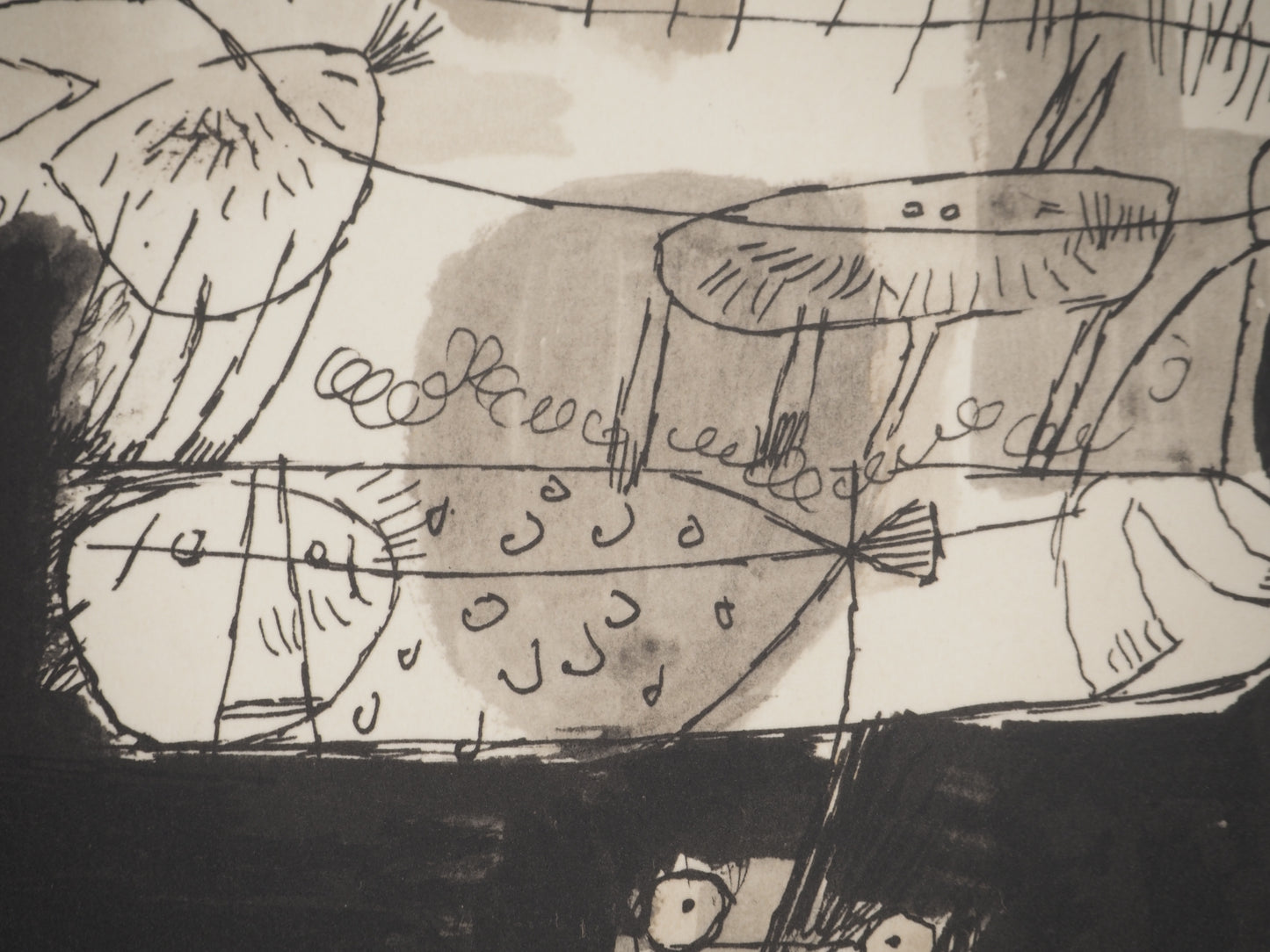 Guillaume CORNEILLE : Le paysan regarde vers la ville - Lithographie signée