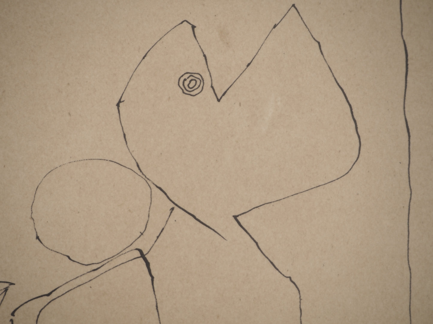 Guillaume CORNEILLE : Le pêcheur - Lithographie signée