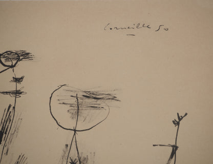 Guillaume CORNEILLE : Le football - Lithographie signée