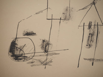 Guillaume CORNEILLE : Le football - Lithographie signée