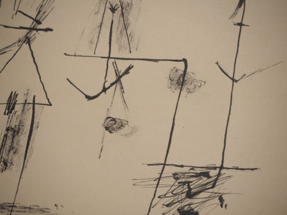 Guillaume CORNEILLE : Le football - Lithographie signée