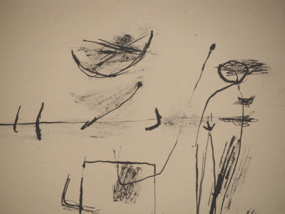Guillaume CORNEILLE : Le football - Lithographie signée