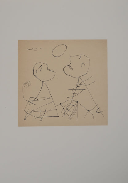 Guillaume CORNEILLE : Les joueuses - Lithographie signée