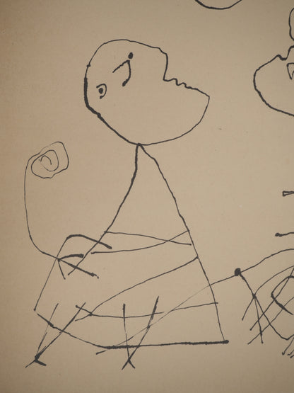Guillaume CORNEILLE : Les joueuses - Lithographie signée