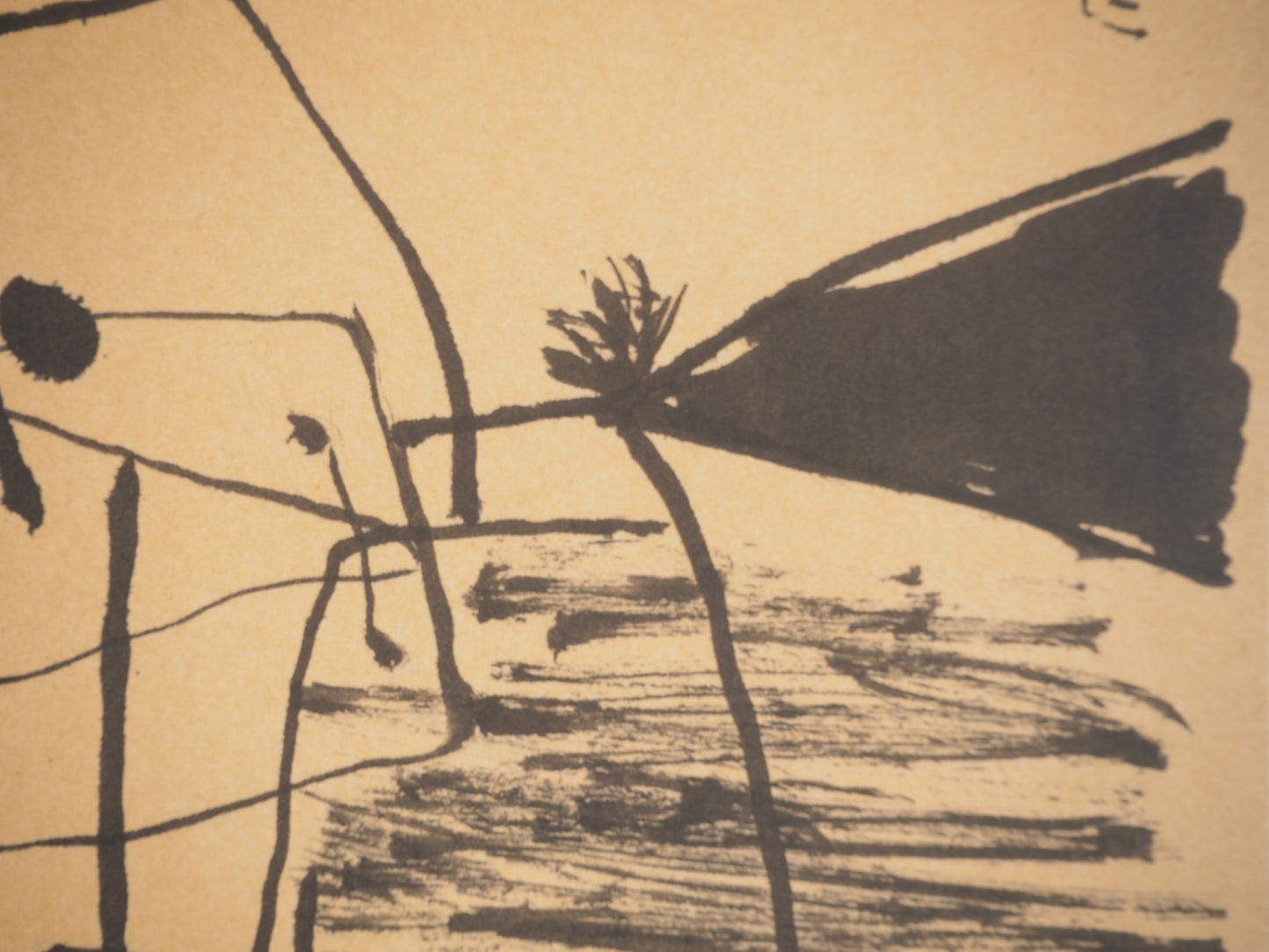 Guillaume CORNEILLE : Le chasseur de papillons - Lithographie signée
