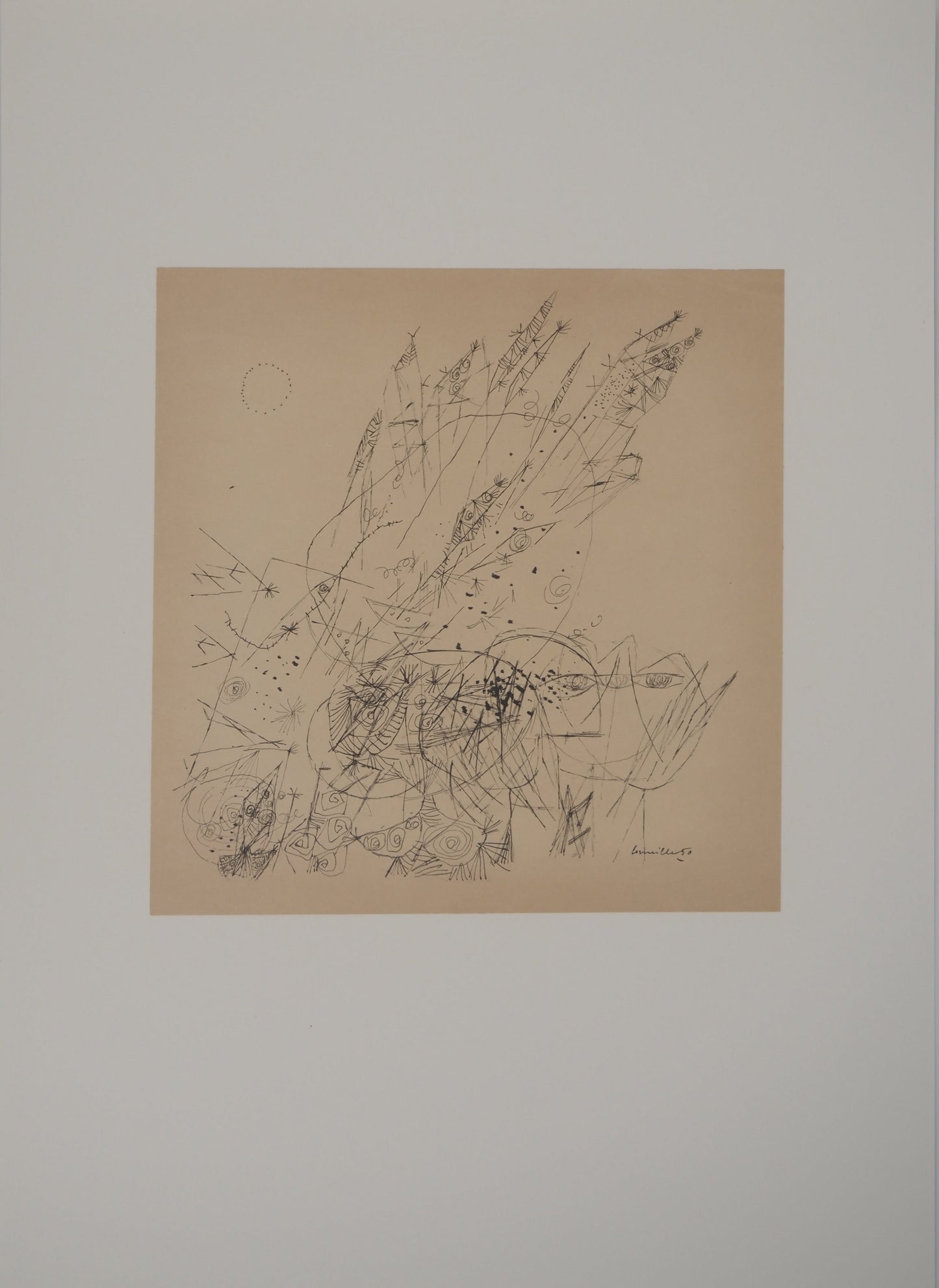 Guillaume CORNEILLE : Visages dans la ville - Lithographie signée