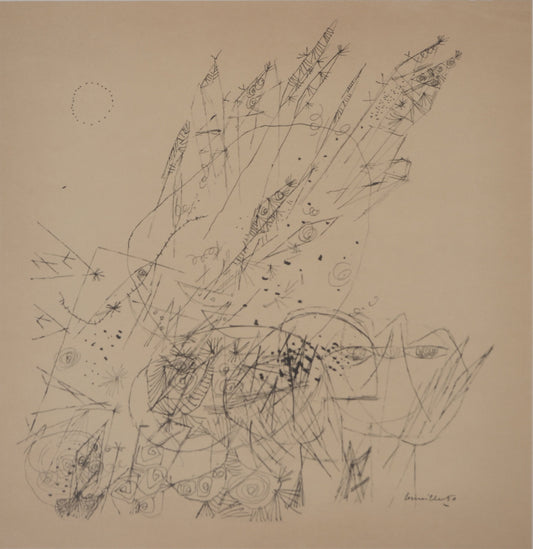 Guillaume CORNEILLE : Visages dans la ville - Lithographie signée