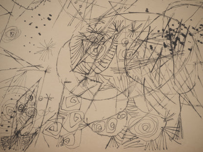 Guillaume CORNEILLE : Visages dans la ville - Lithographie signée