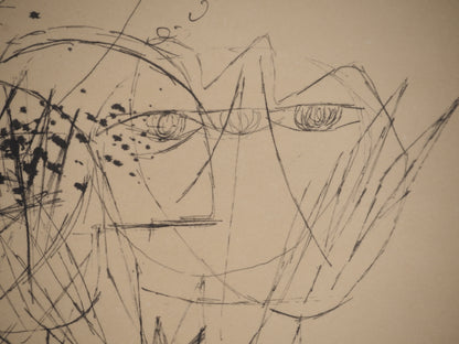 Guillaume CORNEILLE : Visages dans la ville - Lithographie signée