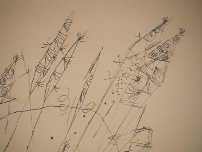 Guillaume CORNEILLE : Visages dans la ville - Lithographie signée