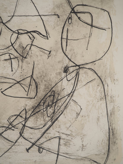 Guillaume CORNEILLE : La sardane - Lithographie signée