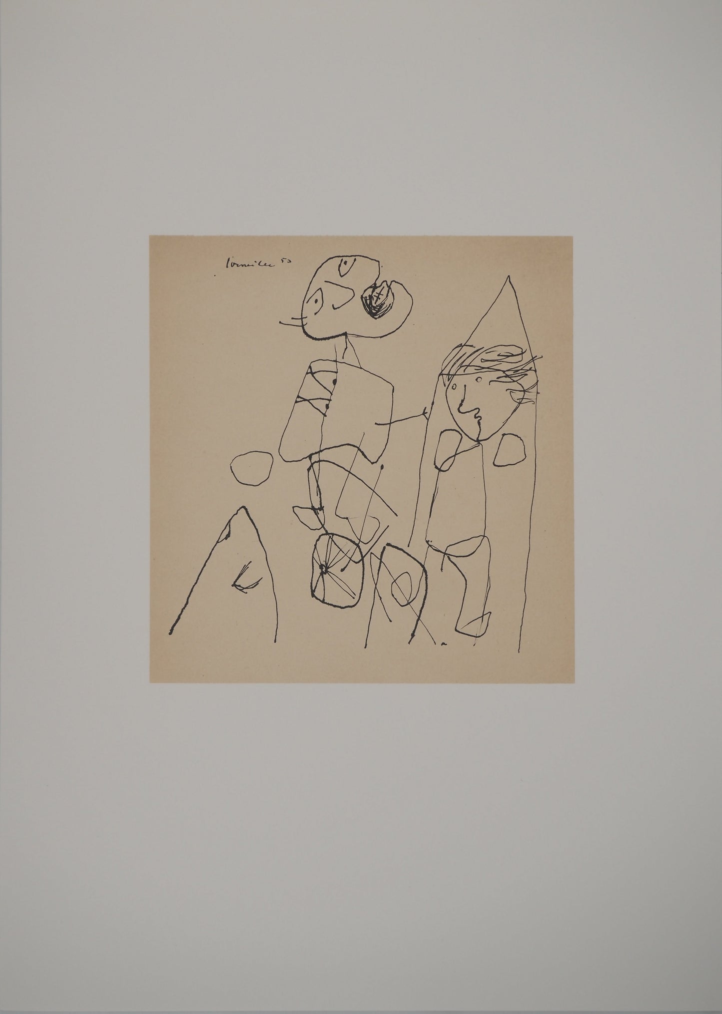 Guillaume CORNEILLE : Jeux dans la ville - Lithographie signée