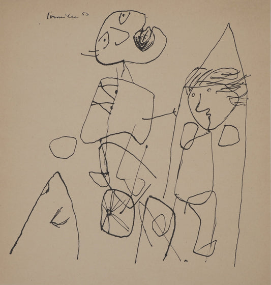 Guillaume CORNEILLE : Jeux dans la ville - Lithographie signée