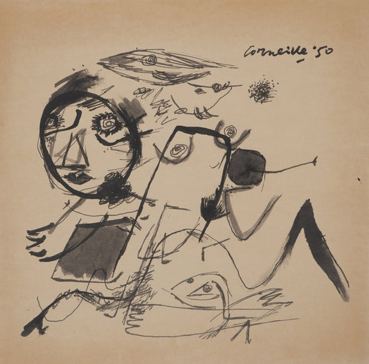 Guillaume CORNEILLE : Ma brune - Lithographie signée