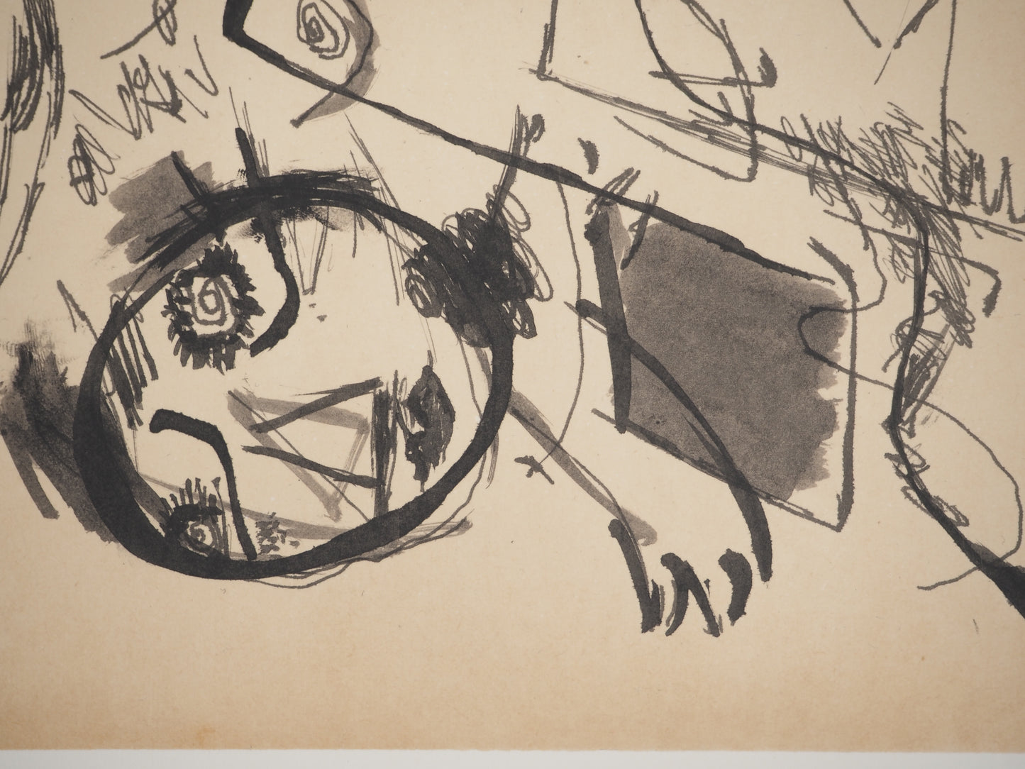 Guillaume CORNEILLE : Ma brune - Lithographie signée