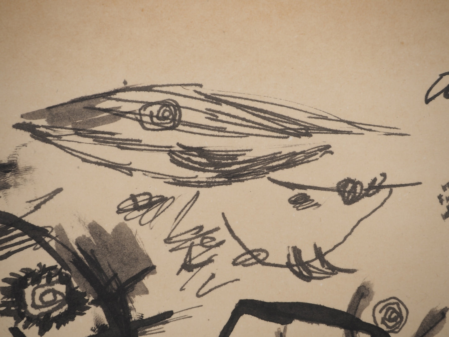 Guillaume CORNEILLE : Ma brune - Lithographie signée