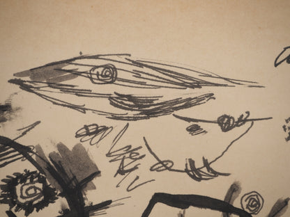 Guillaume CORNEILLE : Ma brune - Lithographie signée